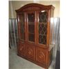 Image 1 : **(2) China cabinet - 54W 76T - has a cord for lights