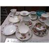 Image 2 : Teacups + saucers + misc