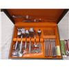 Image 2 : Cutlery set with case - national stainless steel - with misc