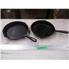 Image 1 : (2) Cast iron pans