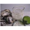 Image 2 : Silverware (plated), kettle, basket