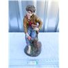 Image 1 : 17" ceramic boy with dog