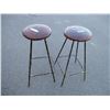 Image 1 : **(2) Cushion top stools - 31" tall
