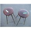 Image 2 : **(2) Cushion top stools - 31" tall