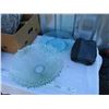 Image 2 : Fancy glass dish with misc household