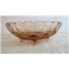 Image 4 : Vintage Pink Depression Glass - Footed Bowl