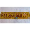 Image 4 : License Plates - Manitoba, Saskatchewan