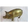 Image 2 : Brass Pig Bank - Brass Horse with Cart - Silver Plated Tray & Creamer
