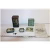 Image 1 : (4) Vintage Tins + Misc