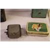 Image 5 : (4) Vintage Tins + Misc
