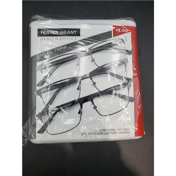 Foster & Grant Reading Glasses (3.00) 3pk