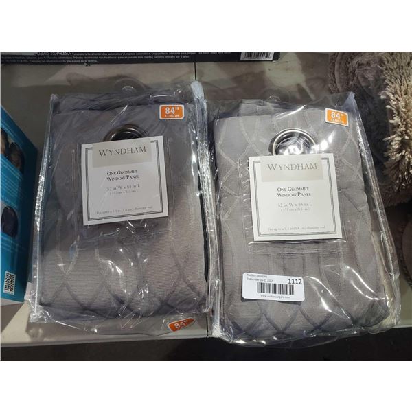 Wyndham One Grommet Window Panel (52in x 84in) 2ct