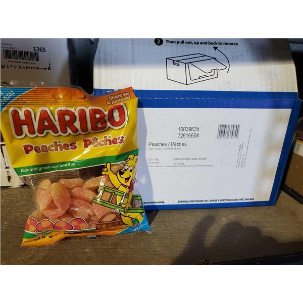 Haribo Peach Gummy Candy (12 x 175g)
