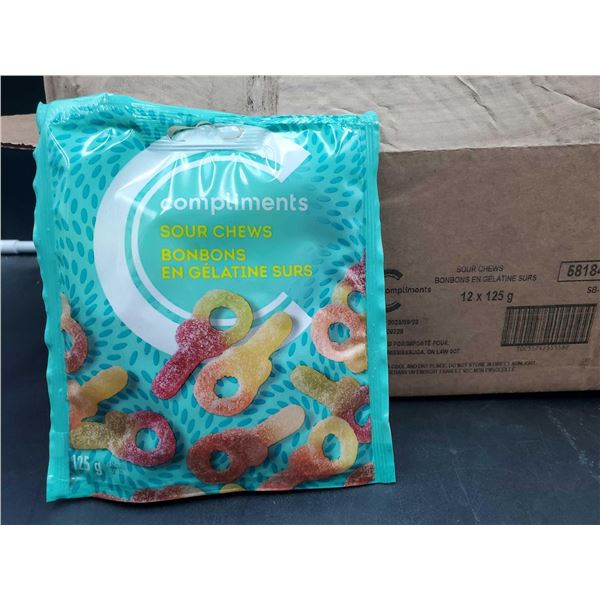 Compliments Sour Chews (12 x 125g)