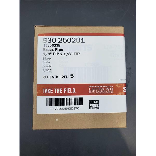 Brass Pipe (1/3in) 5qty