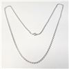 Image 1 : 10K White Gold 2.35G 18" Necklace (~Size )(Ring is resizable for $40) (~length MUSTinches), Suggeste