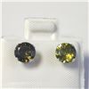 Image 1 : 10K White Gold Tourmaline(1.5ct) Earrings (~Size )(Ring is resizable for $40) (~length inches), Made