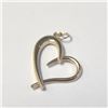 Image 2 : 14K Yellow Gold Heart 0.7G Pendant (~Size )(Ring is resizable for $40) (~length inches), Made in Can