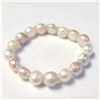 Image 1 : Fresh Water Pearl Flexible Bracelet (~Size )(Ring is resizable for $40) (~length inches), Suggested 