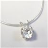 Image 1 : Silver Cz 18" Necklace (~Size )(Ring is resizable for $40) (~length inches), Suggested Retail Value 