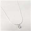 Image 2 : Silver Cz 18" Necklace (~Size )(Ring is resizable for $40) (~length inches), Suggested Retail Value 