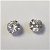 Image 1 : 14K Yellow Gold Cubic Zirconia Earrings (~Size )(Ring is resizable for $40) (~length inches), Made i
