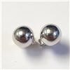 Image 1 : Silver Ball Earrings (~Size )(Ring is resizable for $40) (~length inches), Suggested Retail Value $4