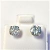Image 1 : 10K White Gold Moissanite(1.5ct) Earrings (~Size )(Ring is resizable for $40) (~length inches) (~wei