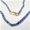 Image 3 : 10K Yellow Gold Sapphire 16"(37ct) Necklace (~Size )(Ring is resizable for $40) (~length MUSTinches)