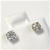 Image 2 : 14K White Gold Diamond (0.52Ct,I1-3,F-H) Earrings (~Size )(Ring is resizable for $40) (~length inche