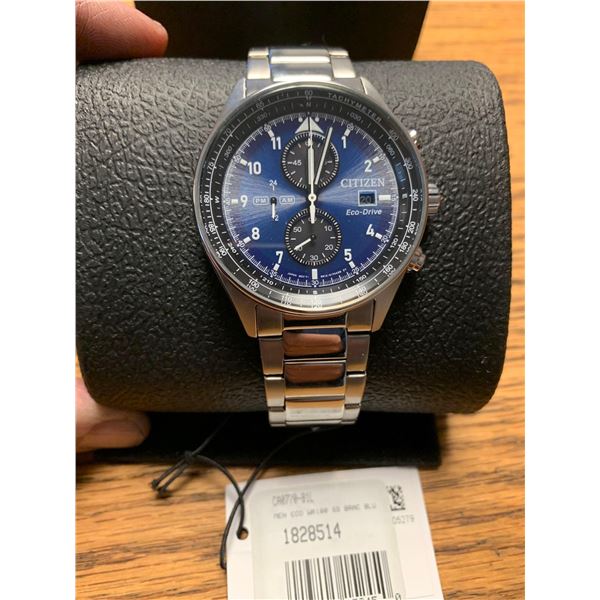 NEW Citizen Eco Drive Mens Divers Style Wrist Watch Stainless steel with box and Manual