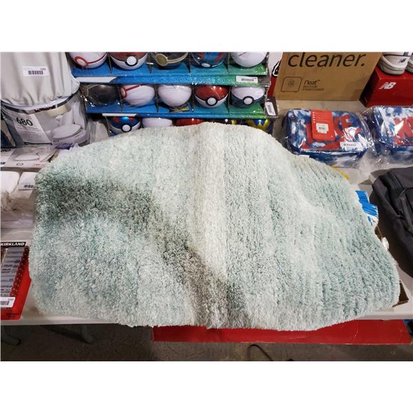 Riviera Home- Ultra Plush Light Blue Rubberized Back Bathmat