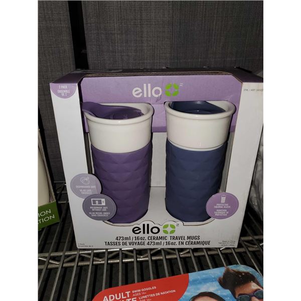 Ello 16oz Thermal Ceramic Travel Mug Set