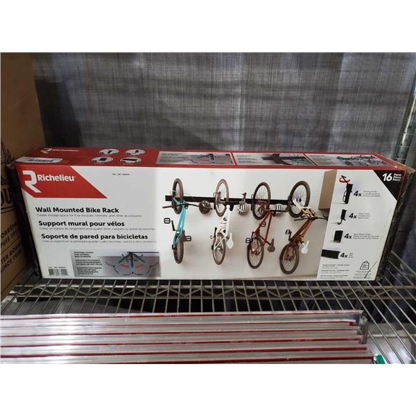 Richelieu Wall Mounted Bike Rack for 4 Bikes