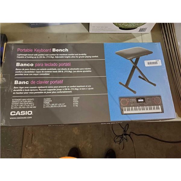 Casio Portable Keyboard Bench