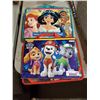 Image 2 : Disney Princess & Paw Patrol Activity Books with Lap Table, Stickers & Markers