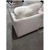 Image 2 : White Upholstered Armchair with Swivel Base