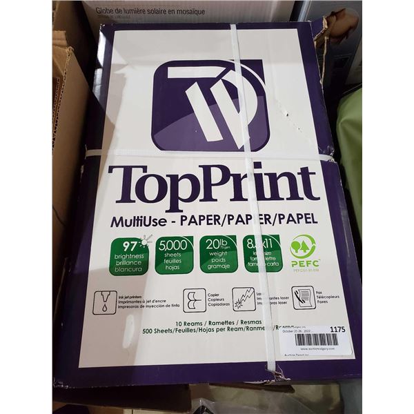 Top Print Copy Paper 10, 500 Sheet Reams