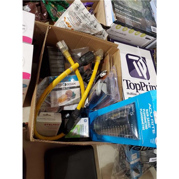 Box Lot of Assorted Houshold Items