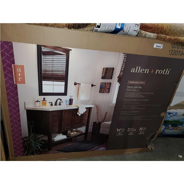 NEW Allen & Roth "Kingscote" 48 inch Vanity with top - Espresso Finish