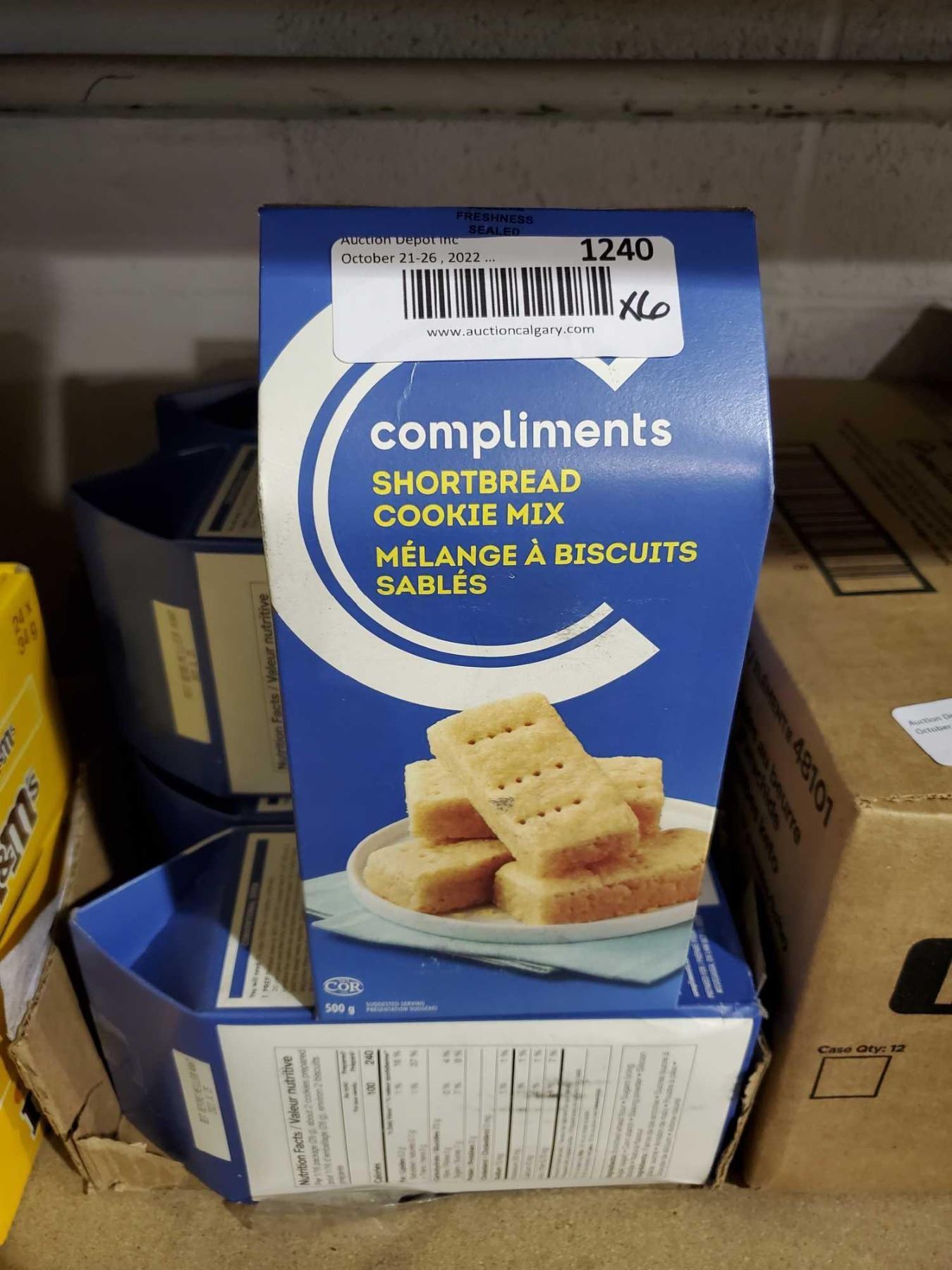 Compliments Shortbread Cookie Mix 6x500g