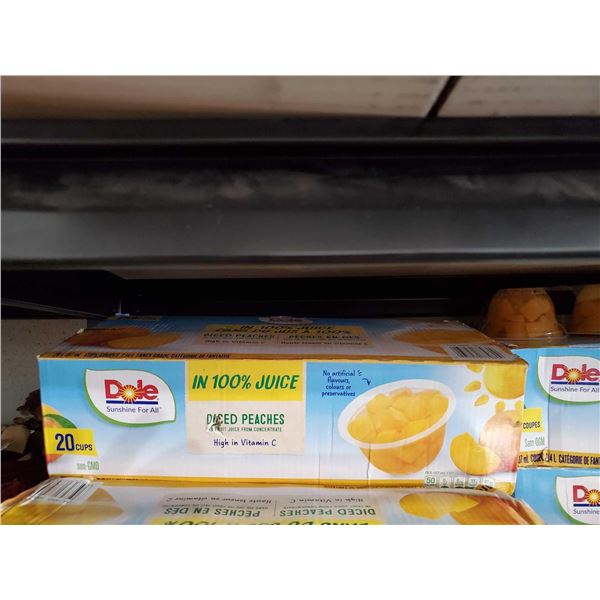 Dole Diced Peaches in Juice 20 Cups