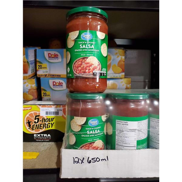 Great Value Thick 'n Chunky Mild Salsa (12 x 650ml)