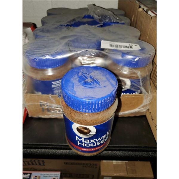 Maxwell House instant coffee case lot 12 x 150g