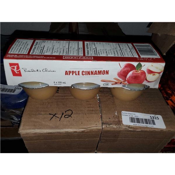 PC Apple Cinnamon Apple Sauce 12 Packs of 6x100ml