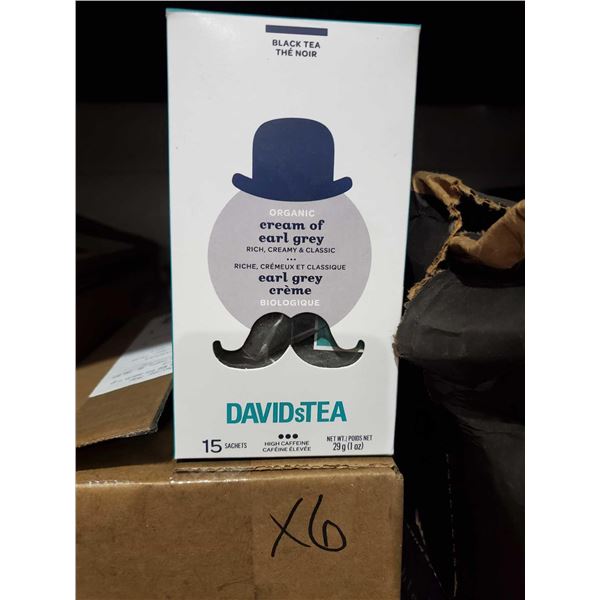 David's Tea Cream of Earl Grey 6x29g (6 boxes 15 bags per box)