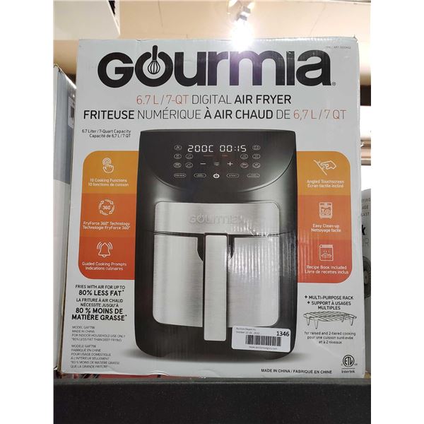 Gourmia Digital 6.7 Qt Air Fryer- OPEN BOX - SOLD AS IS