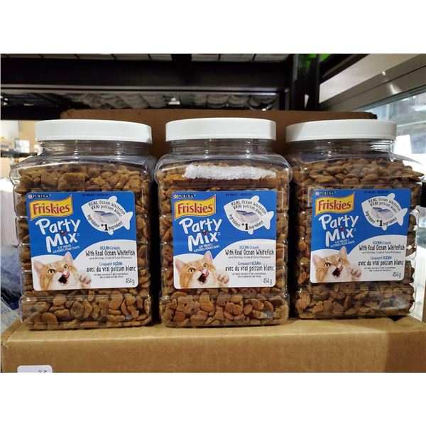 Friskies Party Mix with Real Ocean Whitefish Cat Treats 3x454g