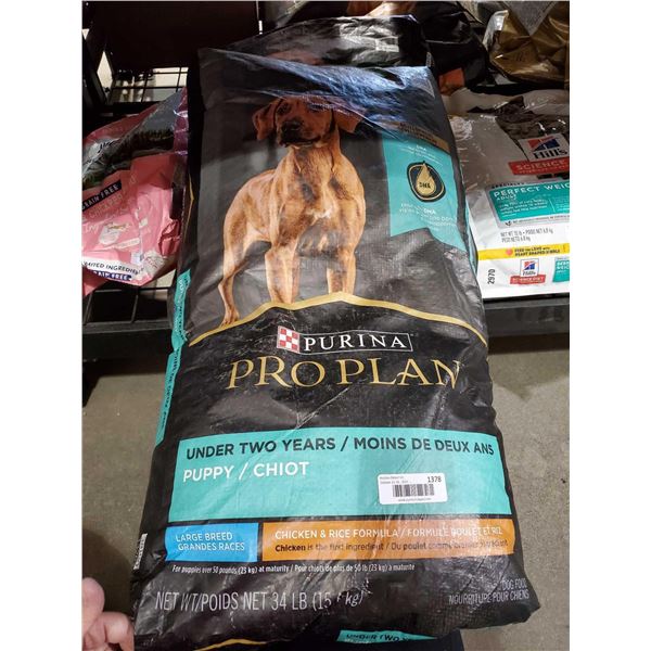 Purina Pro Plan Puppy Chicken & Rice  Dog Kibble - 34 Lbs