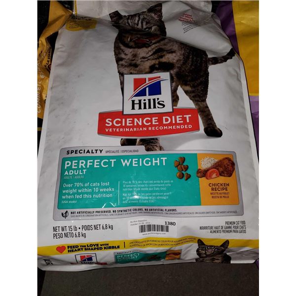 Hills Science Diet Specialty Perfect Weight Cat Kibble - 15 Lbs